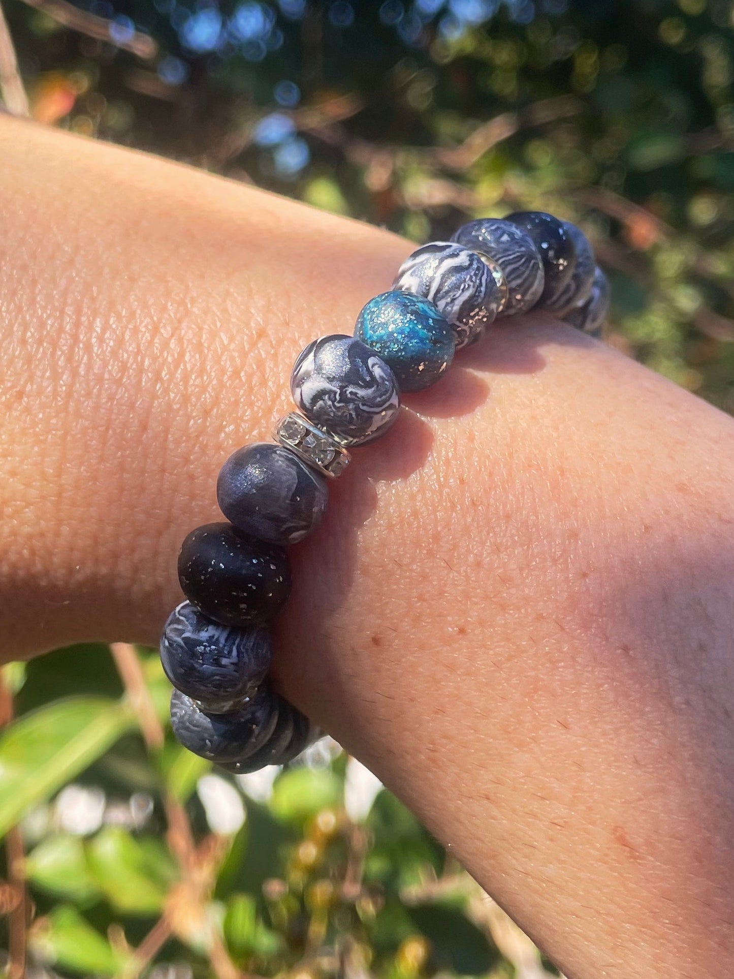 GlimmerLayer Bracelet - Blue & Black · Everyday