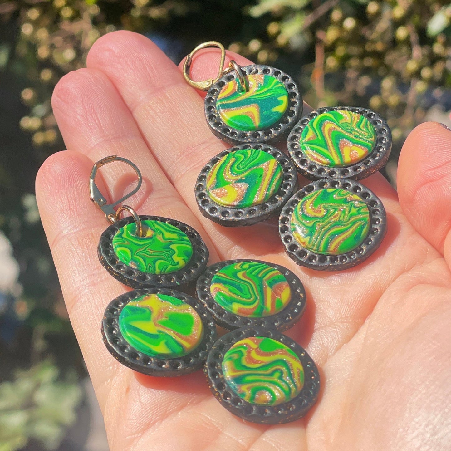 BabyPonder Earrings - Green · Lightweight