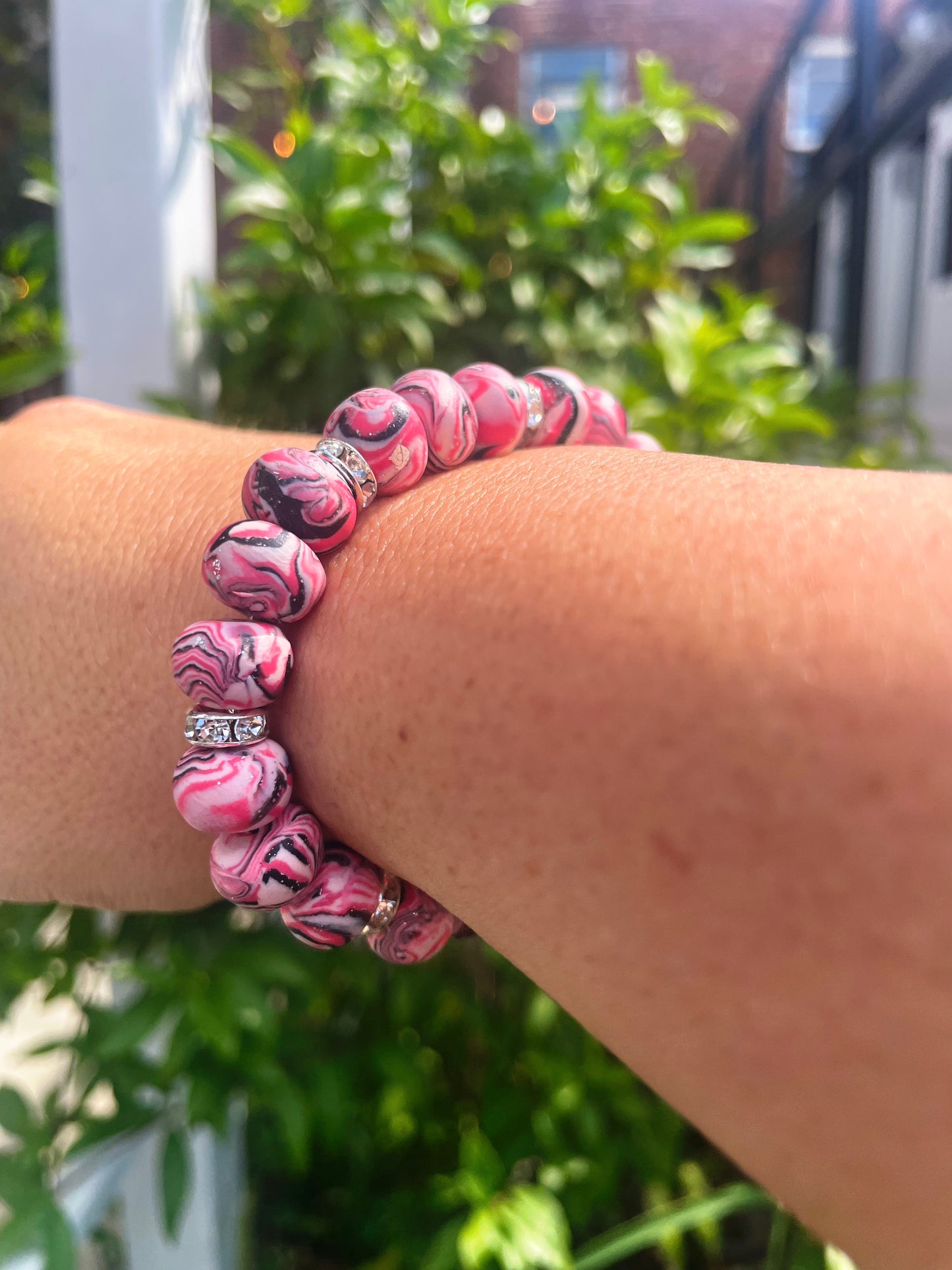 Pink GlimmerSphere Bracelet