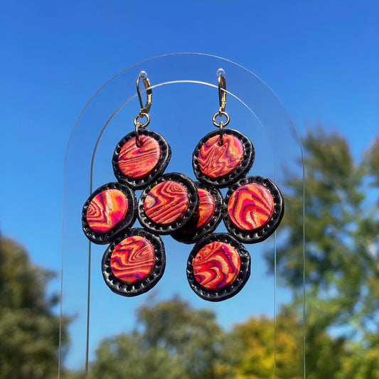 Red & Orange BabyPonder Earrings