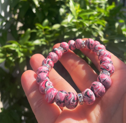 Pink GlimmerSphere Bracelet