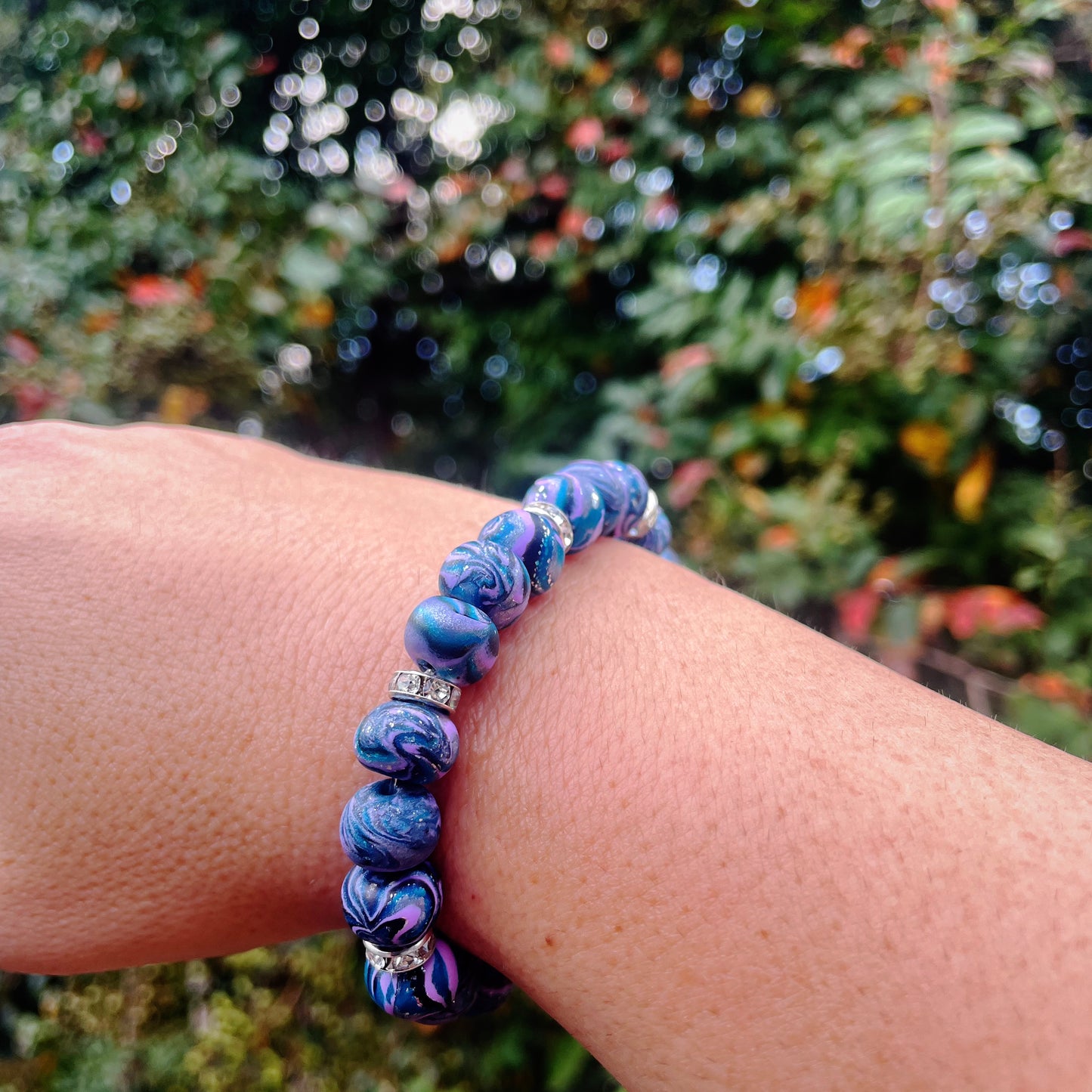 Purple & Blue GlimmerSphere Bracelet